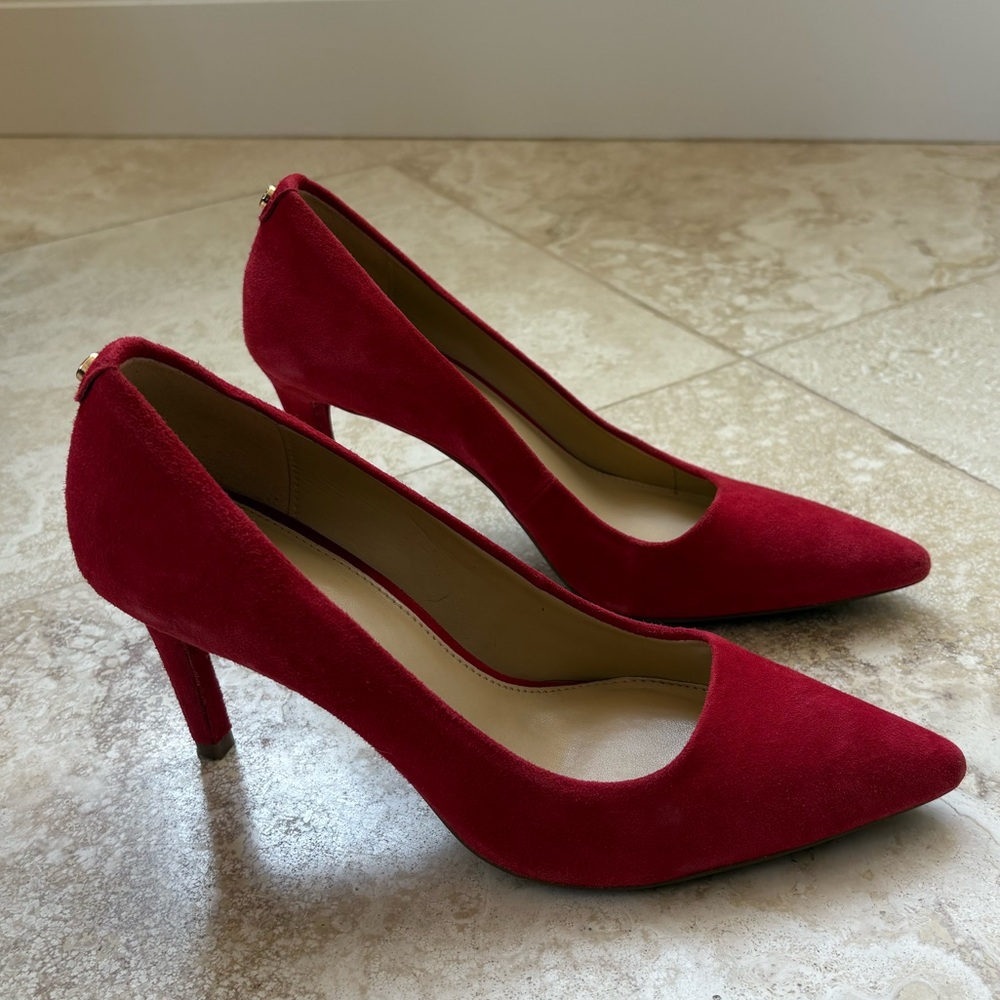 Michael Kors Red Suede Pumps